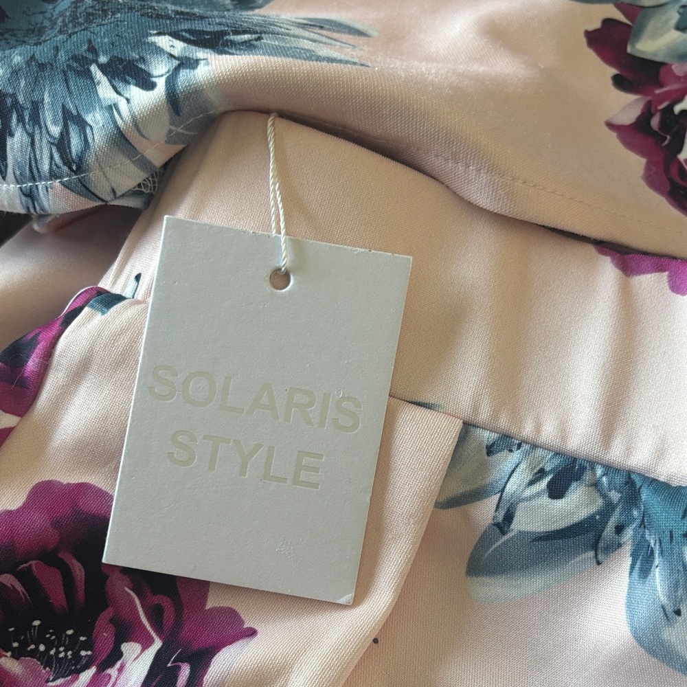 Floral Women's Two Set in Baby Pink and Blue - Picture 4 of 4
